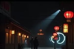 夜晚工位上亮着的双屏与手写便签